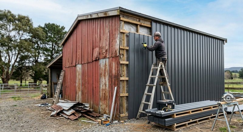 Pole Barn Siding Installation in Boston, MA